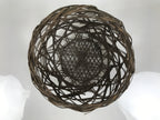Japanese Handwoven Bamboo Basket Vtg Kago Ikebana Flower Arrangement Vase B271-KT - Basket-chidorivintage.com