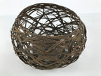 Japanese Handwoven Bamboo Basket Vtg Kago Ikebana Flower Arrangement Vase B271-KT - Basket-chidorivintage.com