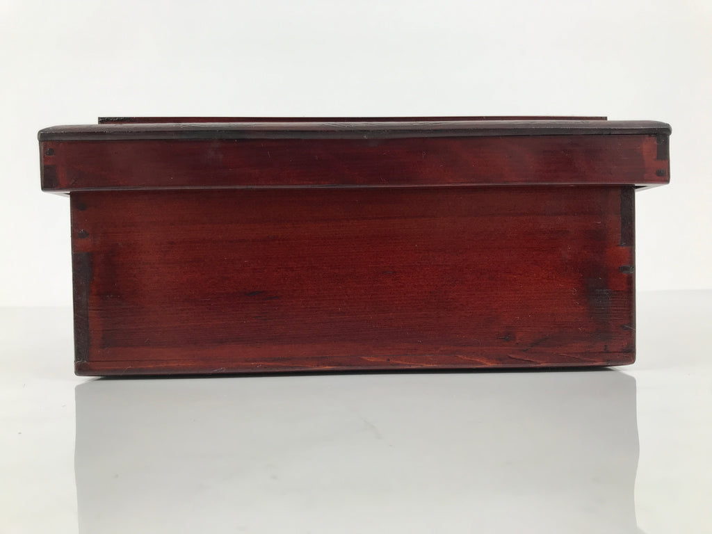 Japanese Lacquered Wooden Hakoozen Dining Storage Box Vtg Serving Tray Ozen L625-KT - Tray-chidorivintage.com
