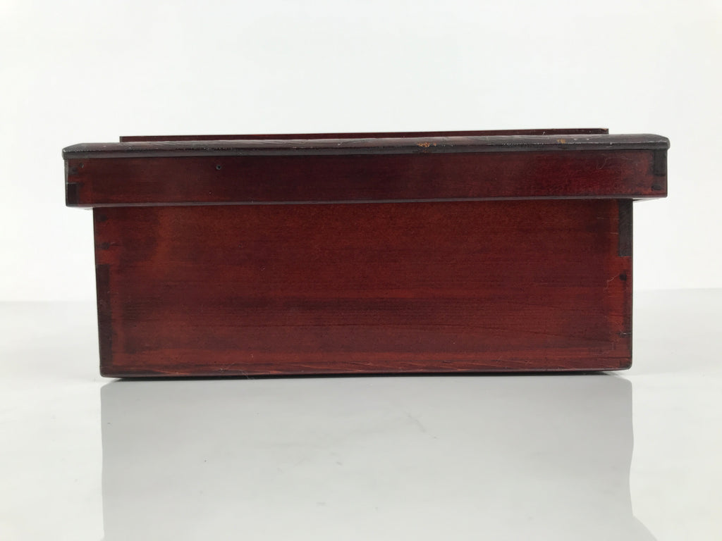 Japanese Lacquered Wooden Hakoozen Dining Storage Box Vtg Serving Tray Ozen L625-KT - Tray-chidorivintage.com