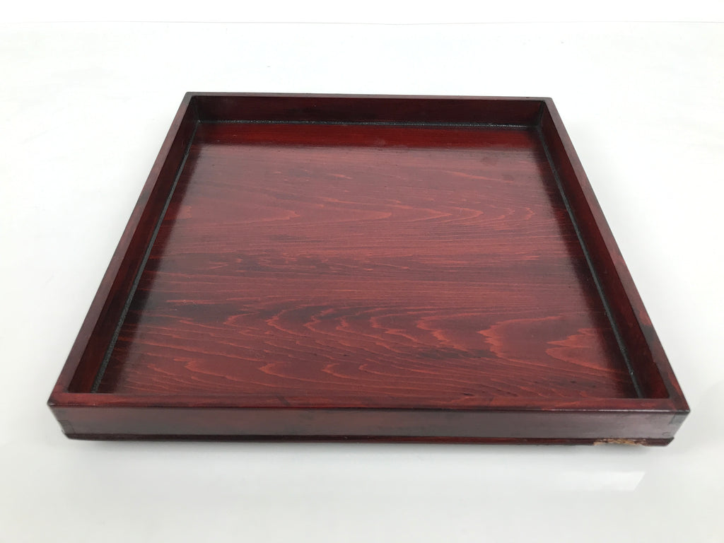 Japanese Lacquered Wooden Hakoozen Dining Storage Box Vtg Serving Tray Ozen L625-KT - Tray-chidorivintage.com