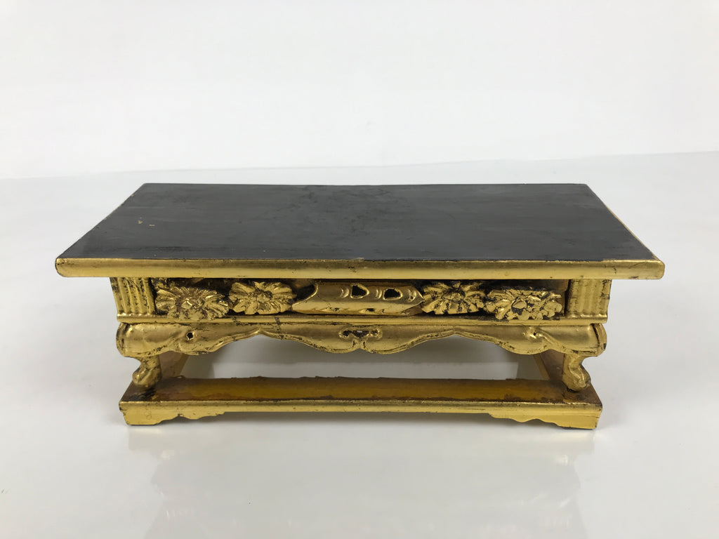 Japanese Buddhist Altar Lacquered Wood Offering Table Vtg Uwajoku Maejoku BA997-OT - Buddhist-chidorivintage.com