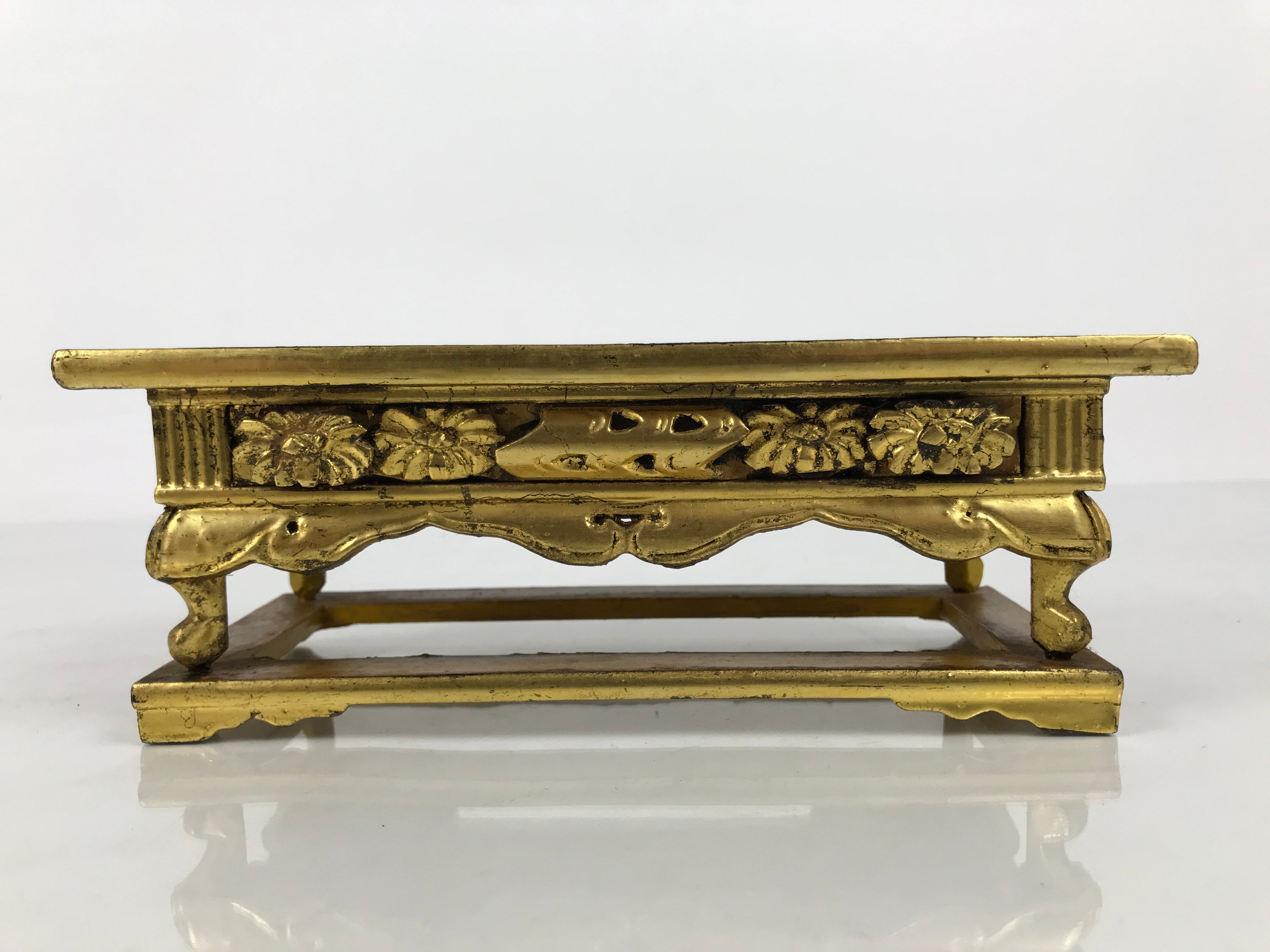 Japanese Buddhist Altar Lacquered Wood Offering Table Vtg Uwajoku Maejoku BA997-OT - Buddhist-chidorivintage.com