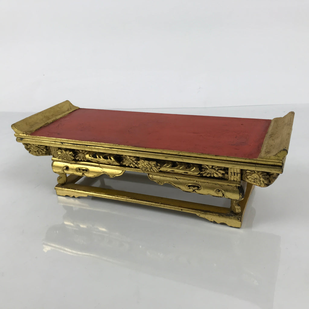Japanese Buddhist Altar Lacquered Wood Offering Table Vtg Uwajoku Maejoku BA998-OT - Buddhist-chidorivintage.com