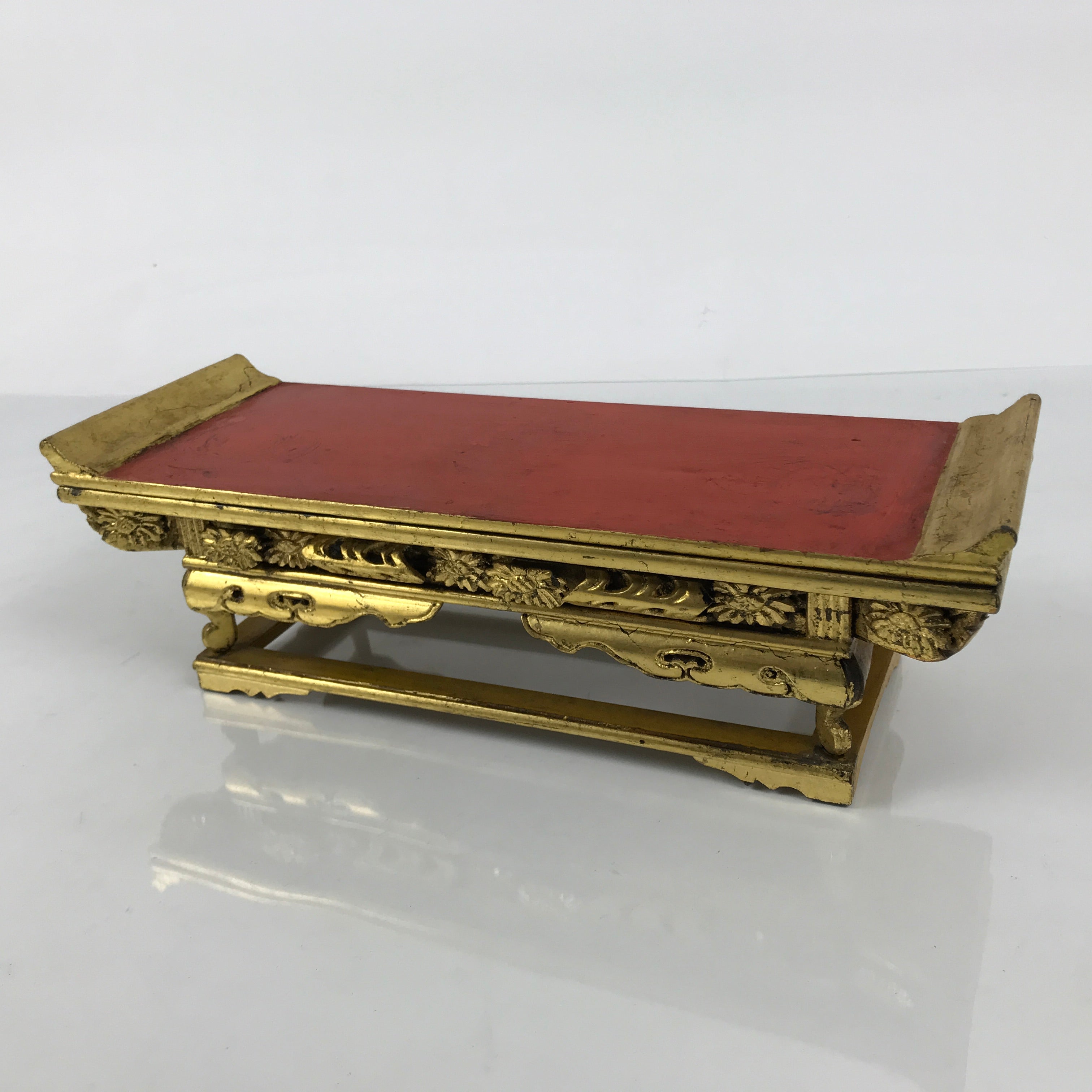 Japanese Buddhist Altar Lacquered Wood Offering Table Vtg Uwajoku Maejoku BA998-OT - Buddhist-chidorivintage.com