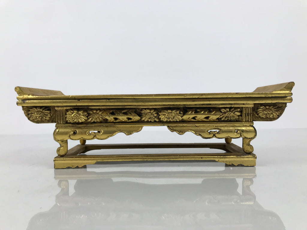 Japanese Buddhist Altar Lacquered Wood Offering Table Vtg Uwajoku Maejoku BA998-OT - Buddhist-chidorivintage.com