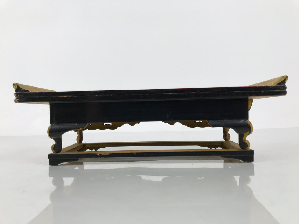 Japanese Buddhist Altar Lacquered Wood Offering Table Vtg Uwajoku Maejoku BA998-OT - Buddhist-chidorivintage.com