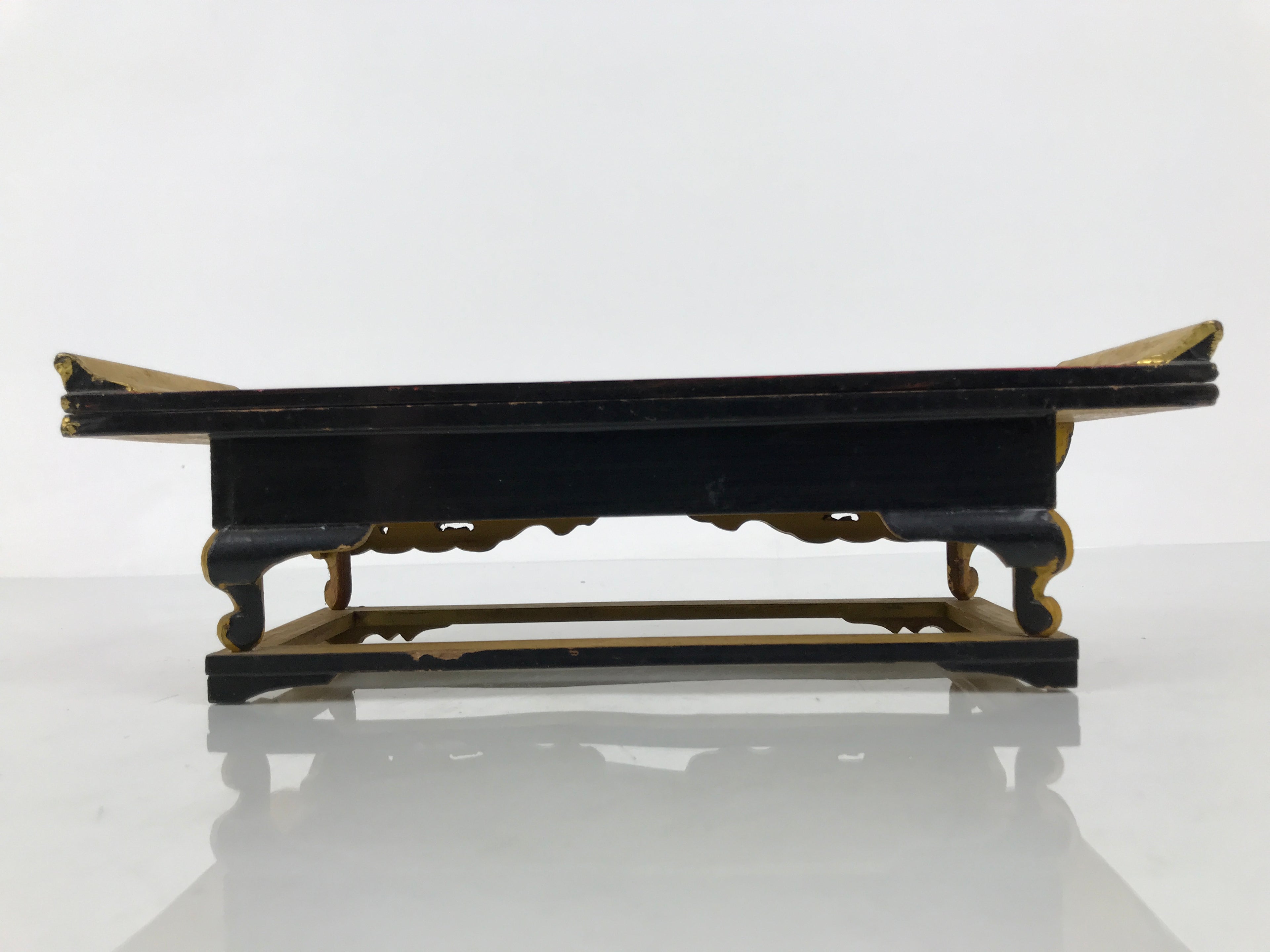 Japanese Buddhist Altar Lacquered Wood Offering Table Vtg Uwajoku Maejoku BA998-OT - Buddhist-chidorivintage.com