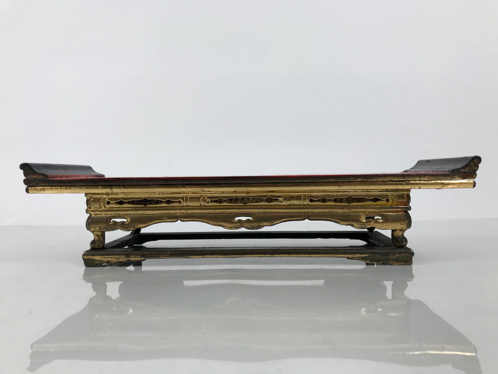 Japanese Buddhist Altar Lacquered Wood Offering Table Vtg Uwajoku Maejoku BA999-OT - Buddhist-chidorivintage.com