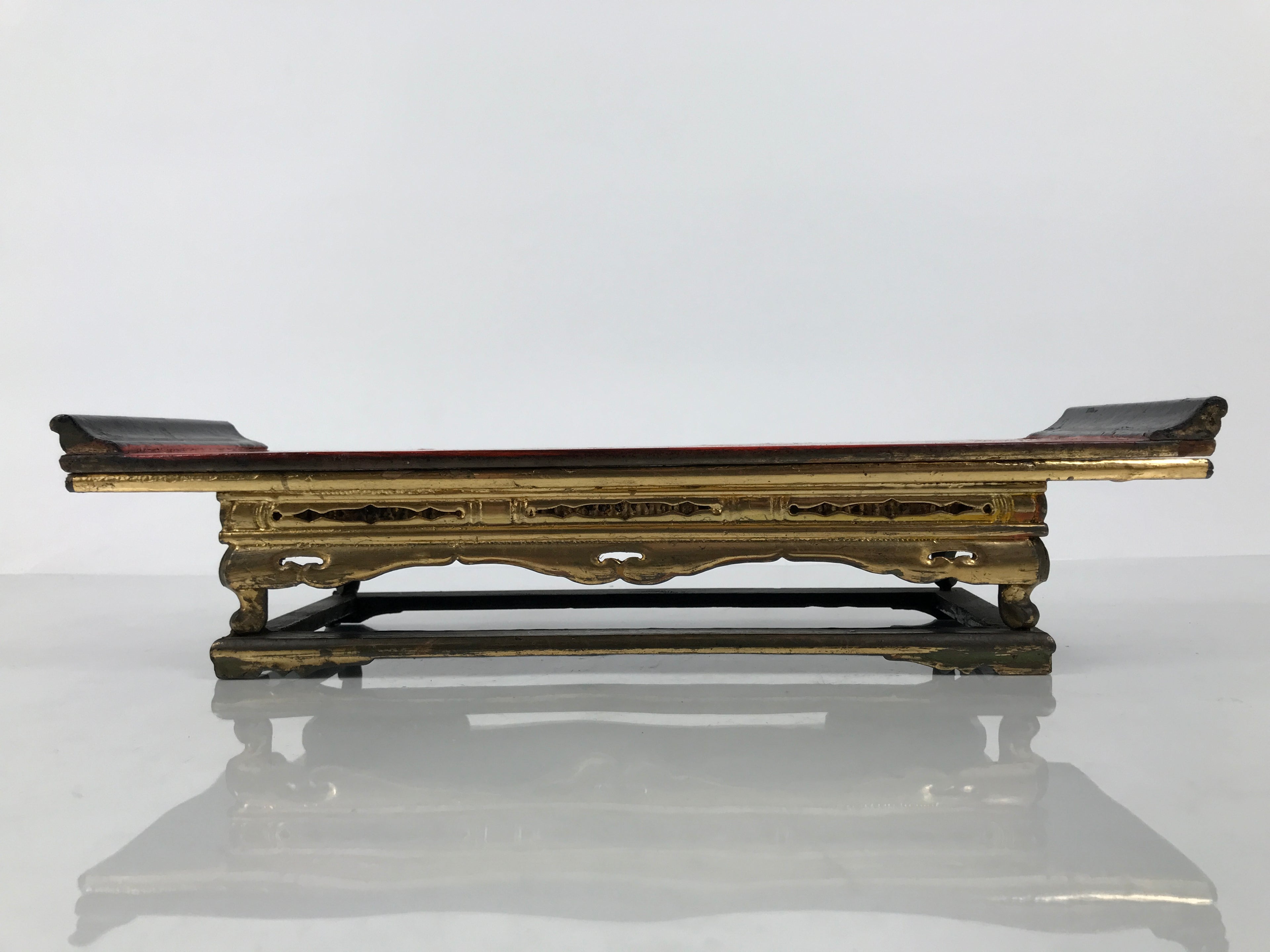 Japanese Buddhist Altar Lacquered Wood Offering Table Vtg Uwajoku Maejoku BA999-OT - Buddhist-chidorivintage.com