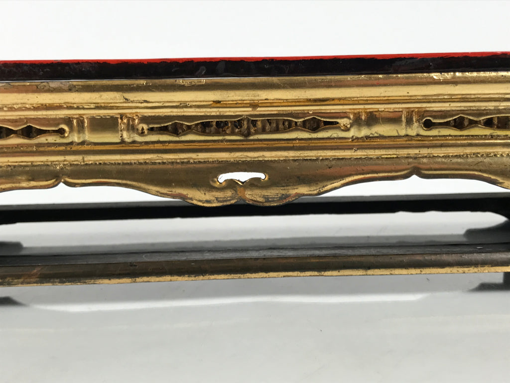 Japanese Buddhist Altar Lacquered Wood Offering Table Vtg Uwajoku Maejoku BA999-OT - Buddhist-chidorivintage.com