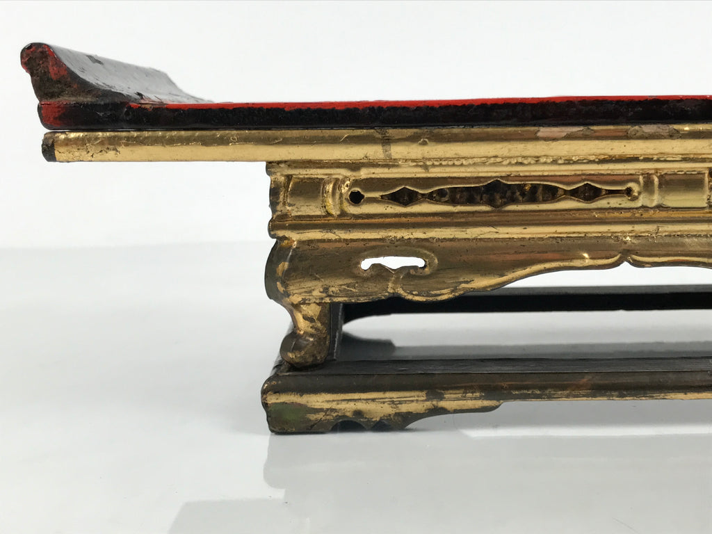 Japanese Buddhist Altar Lacquered Wood Offering Table Vtg Uwajoku Maejoku BA999-OT - Buddhist-chidorivintage.com