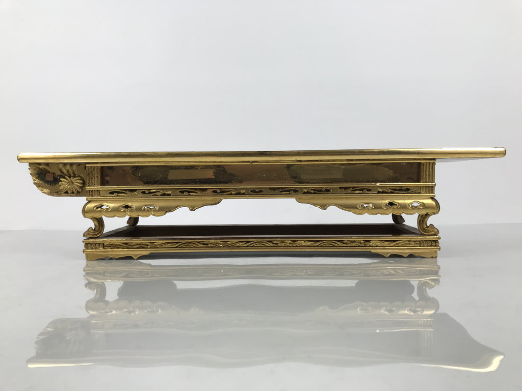 Japanese Buddhist Altar Lacquered Wood Offering Table Vtg Uwajoku Maejoku BT1-OT - Buddhist-chidorivintage.com