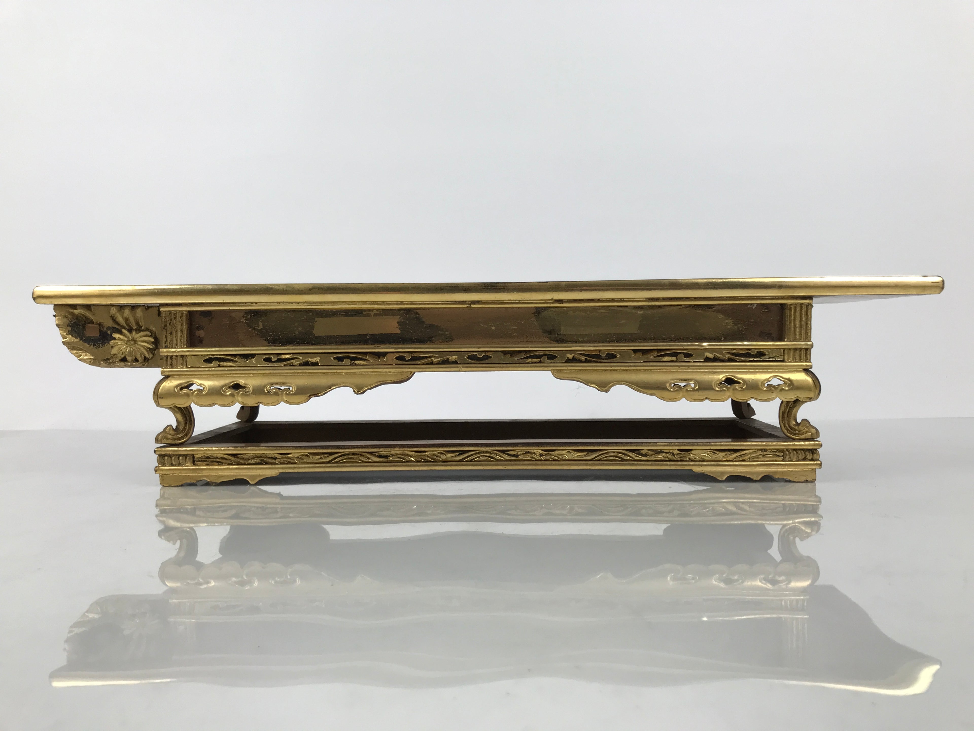 Japanese Buddhist Altar Lacquered Wood Offering Table Vtg Uwajoku Maejoku BT1-OT - Buddhist-chidorivintage.com
