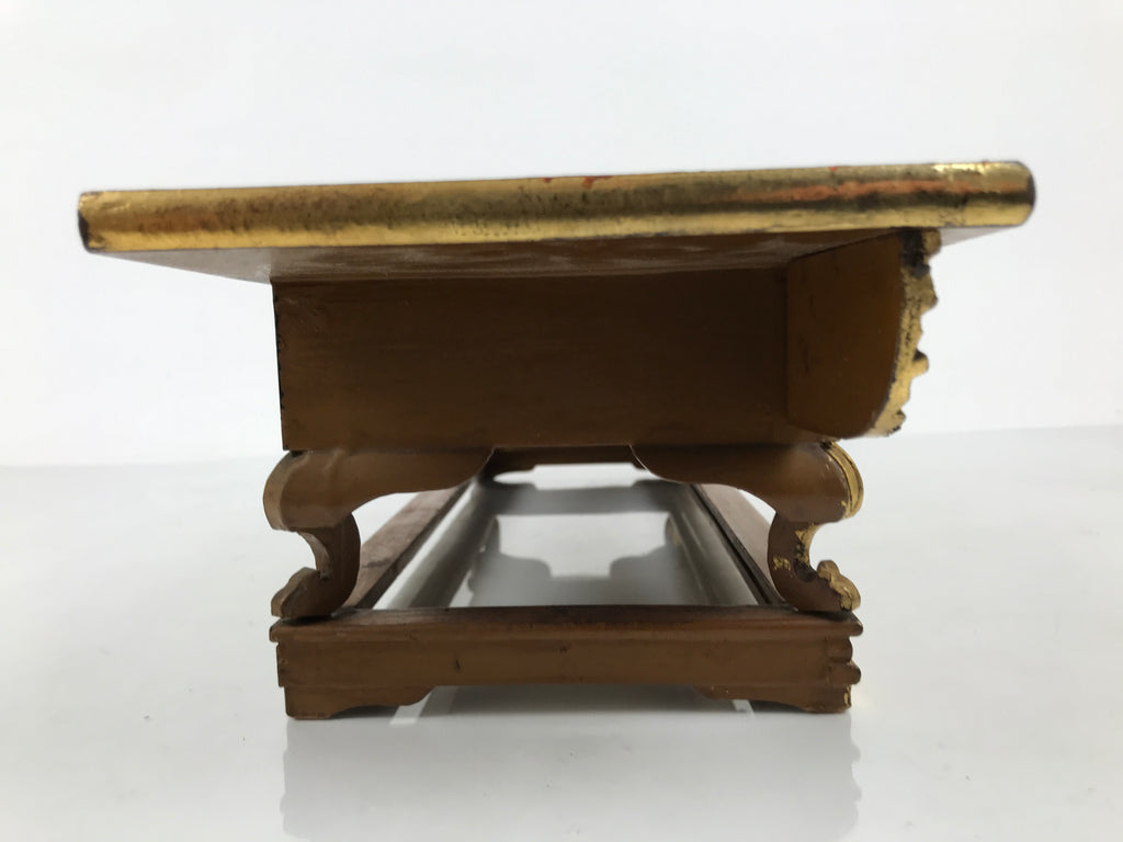 Japanese Buddhist Altar Lacquered Wood Offering Table Vtg Uwajoku Maejoku BT1-OT - Buddhist-chidorivintage.com