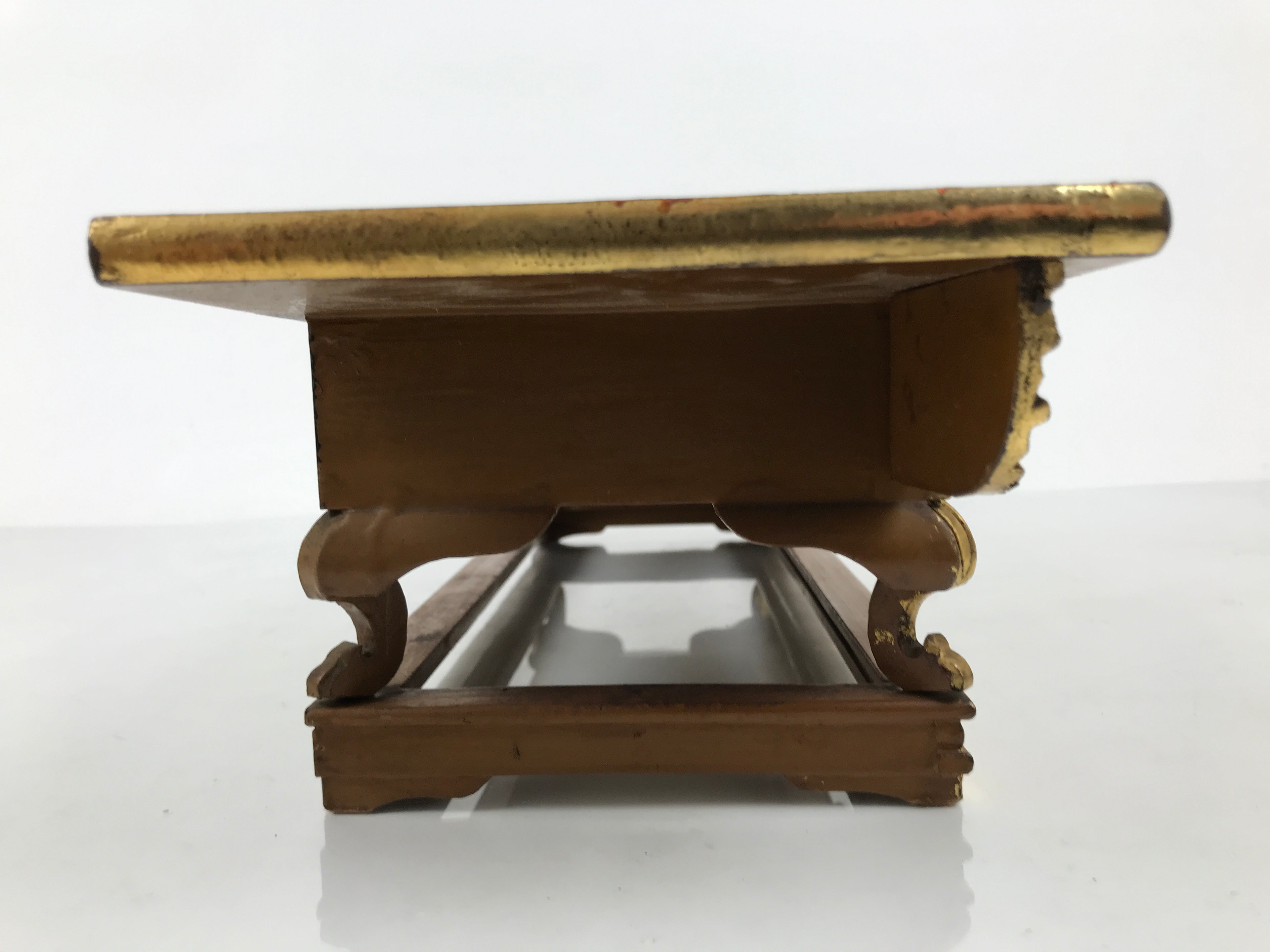 Japanese Buddhist Altar Lacquered Wood Offering Table Vtg Uwajoku Maejoku BT1-OT - Buddhist-chidorivintage.com