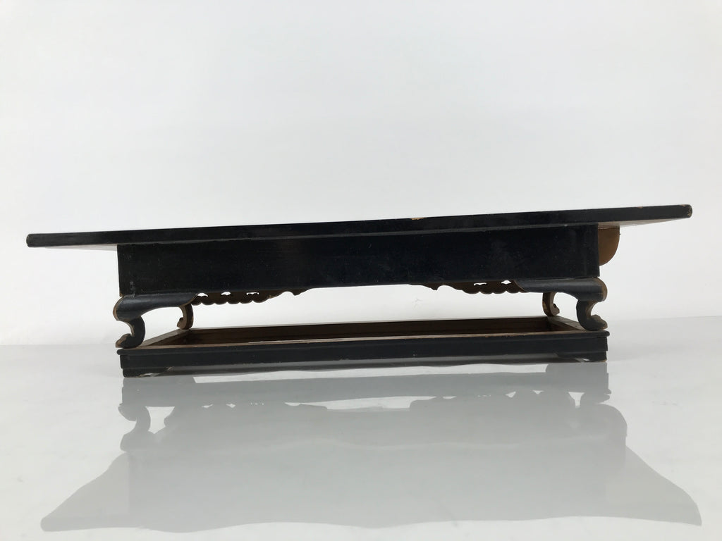 Japanese Buddhist Altar Lacquered Wood Offering Table Vtg Uwajoku Maejoku BT1-OT - Buddhist-chidorivintage.com