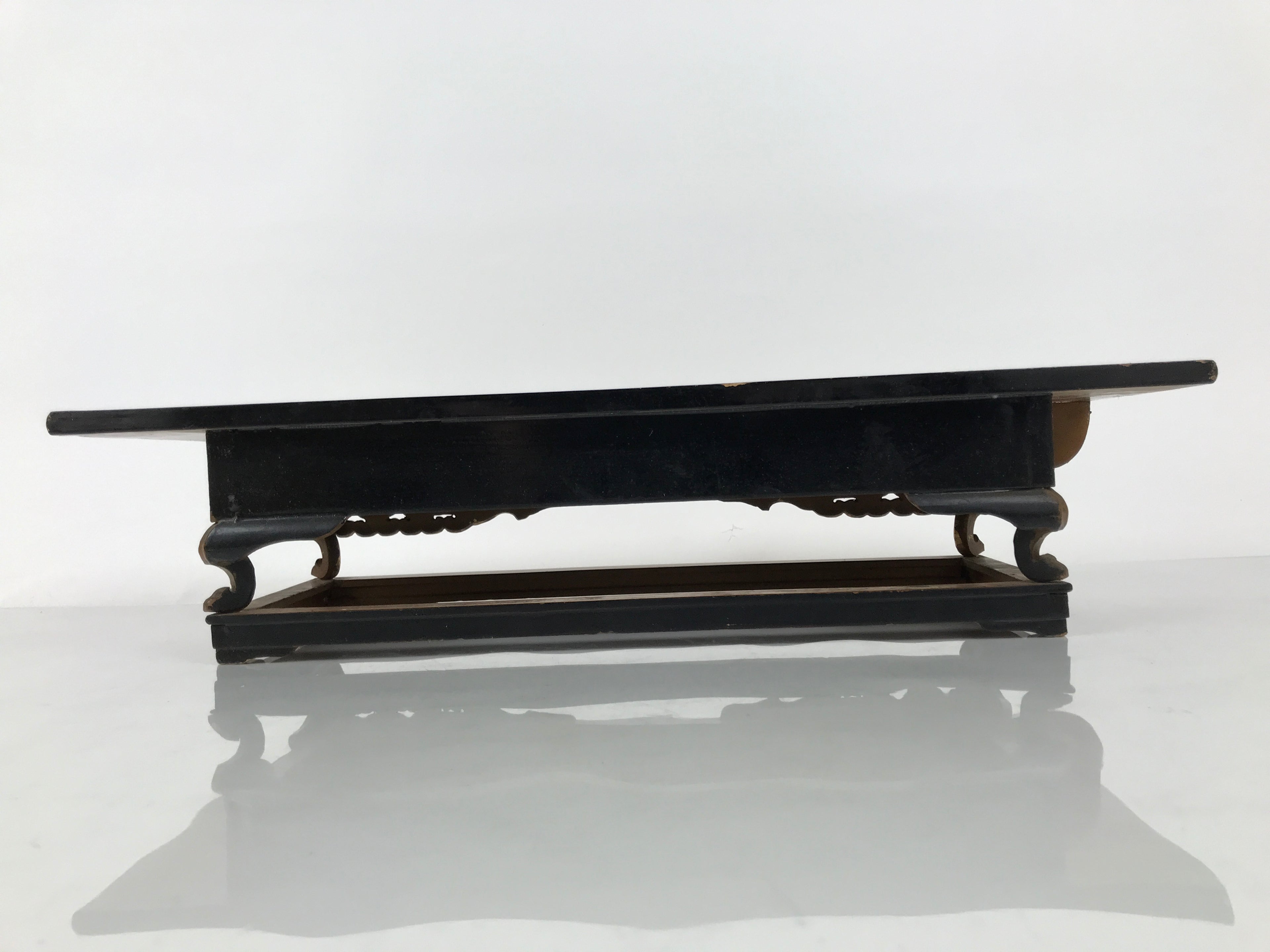 Japanese Buddhist Altar Lacquered Wood Offering Table Vtg Uwajoku Maejoku BT1-OT - Buddhist-chidorivintage.com