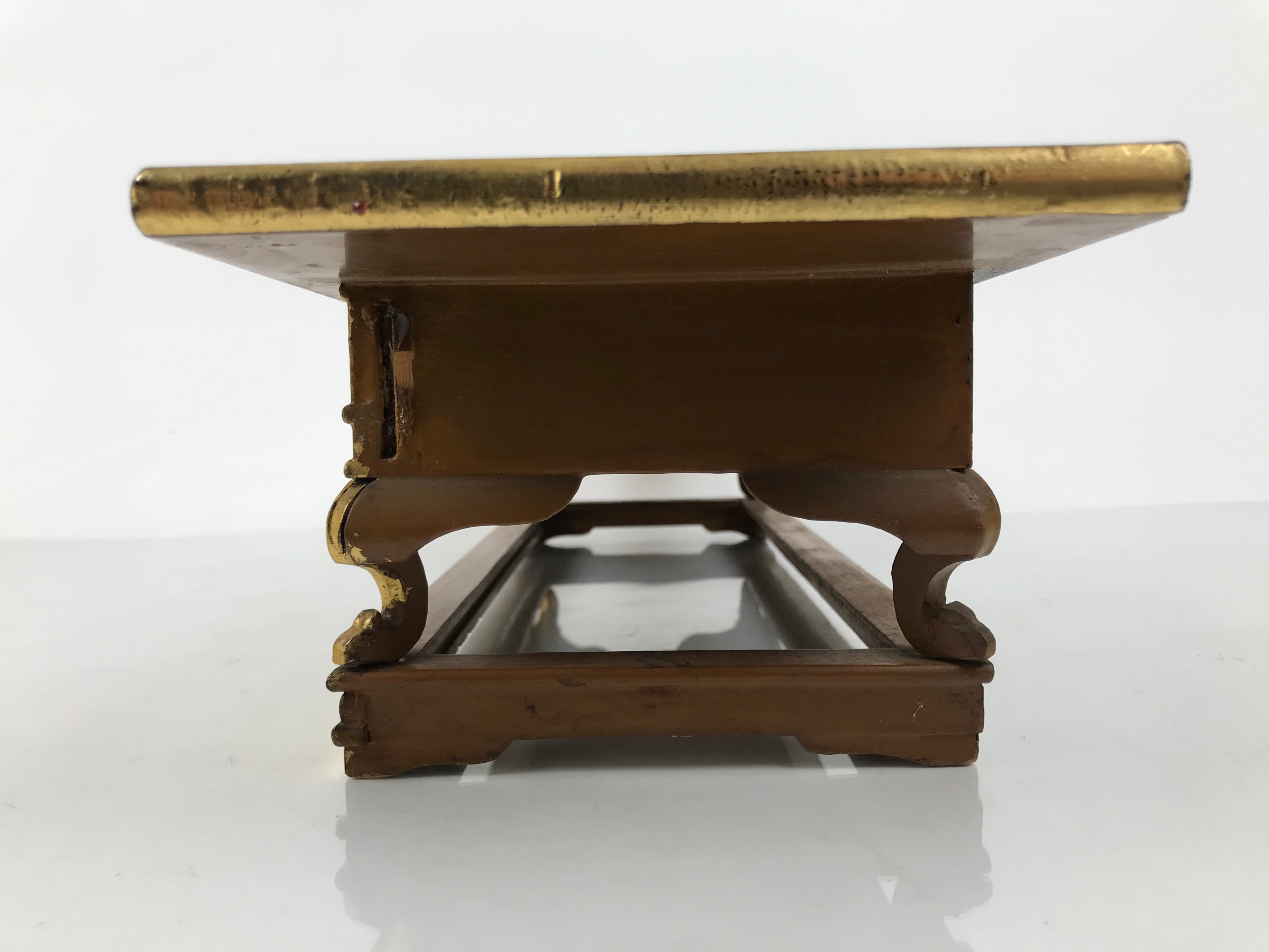 Japanese Buddhist Altar Lacquered Wood Offering Table Vtg Uwajoku Maejoku BT1-OT - Buddhist-chidorivintage.com