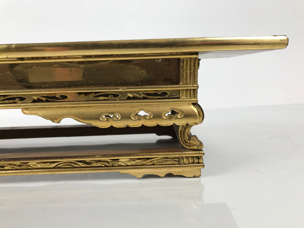 Japanese Buddhist Altar Lacquered Wood Offering Table Vtg Uwajoku Maejoku BT1-OT - Buddhist-chidorivintage.com