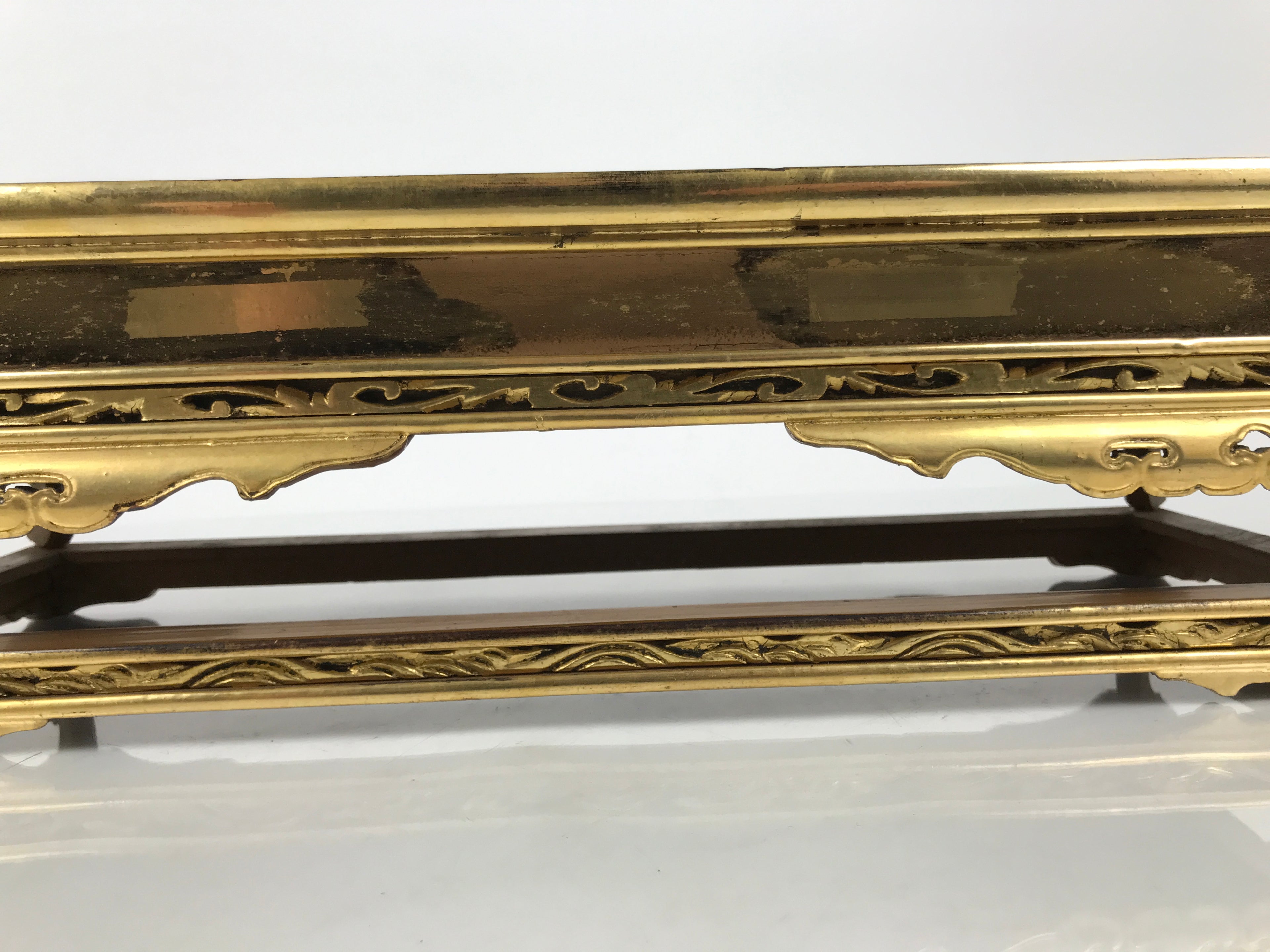 Japanese Buddhist Altar Lacquered Wood Offering Table Vtg Uwajoku Maejoku BT1-OT - Buddhist-chidorivintage.com
