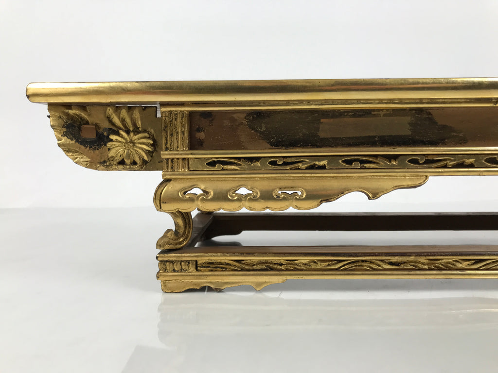 Japanese Buddhist Altar Lacquered Wood Offering Table Vtg Uwajoku Maejoku BT1-OT - Buddhist-chidorivintage.com