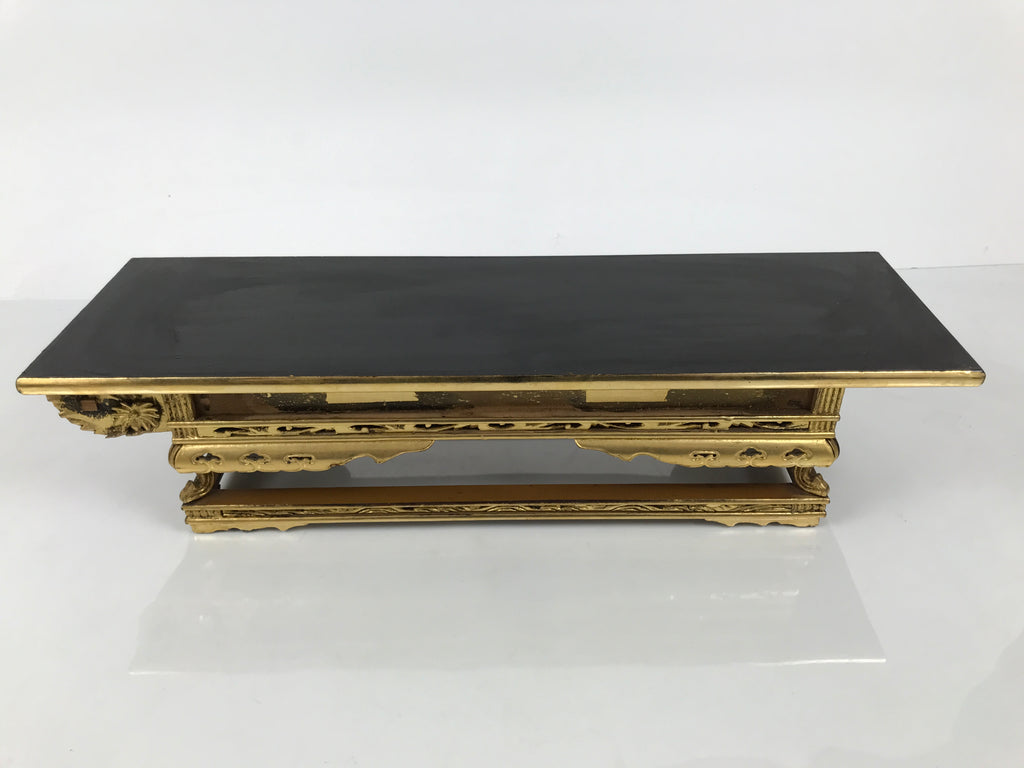 Japanese Buddhist Altar Lacquered Wood Offering Table Vtg Uwajoku Maejoku BT1-OT - Buddhist-chidorivintage.com