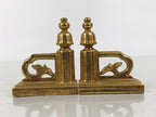Japanese Buddhist Altar Wooden Kouran Railing Decorative Part Vtg 2pc Gold BP47-OT - Buddhist-chidorivintage.com