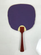 Japanese Buddhist Altar Paper Fan Uchiwa Vtg Candle Extinguisher Purple BT29-OT - Buddhist-chidorivintage.com