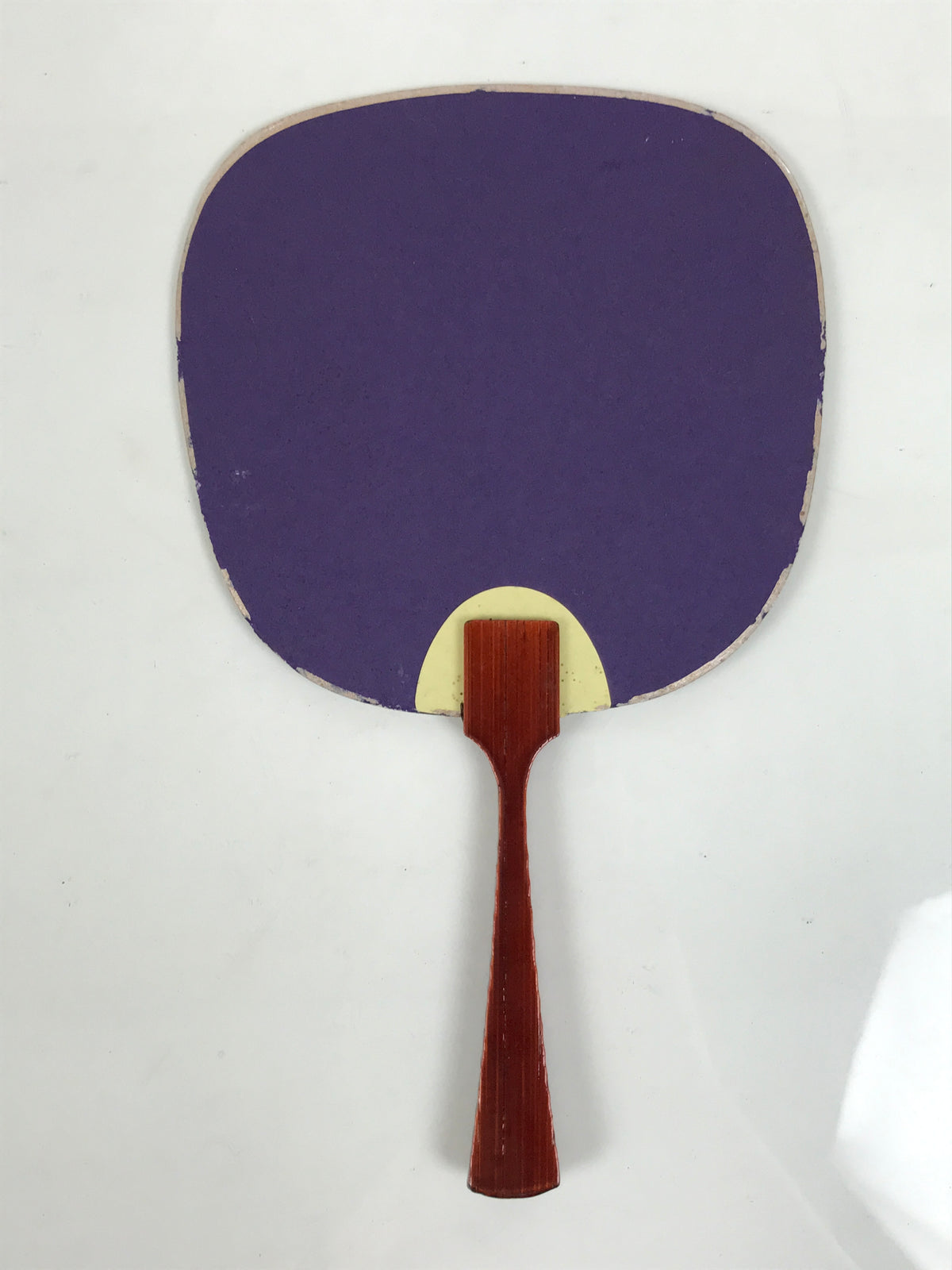 Japanese Buddhist Altar Paper Fan Uchiwa Vtg Candle Extinguisher Purple BT29-OT - Buddhist-chidorivintage.com