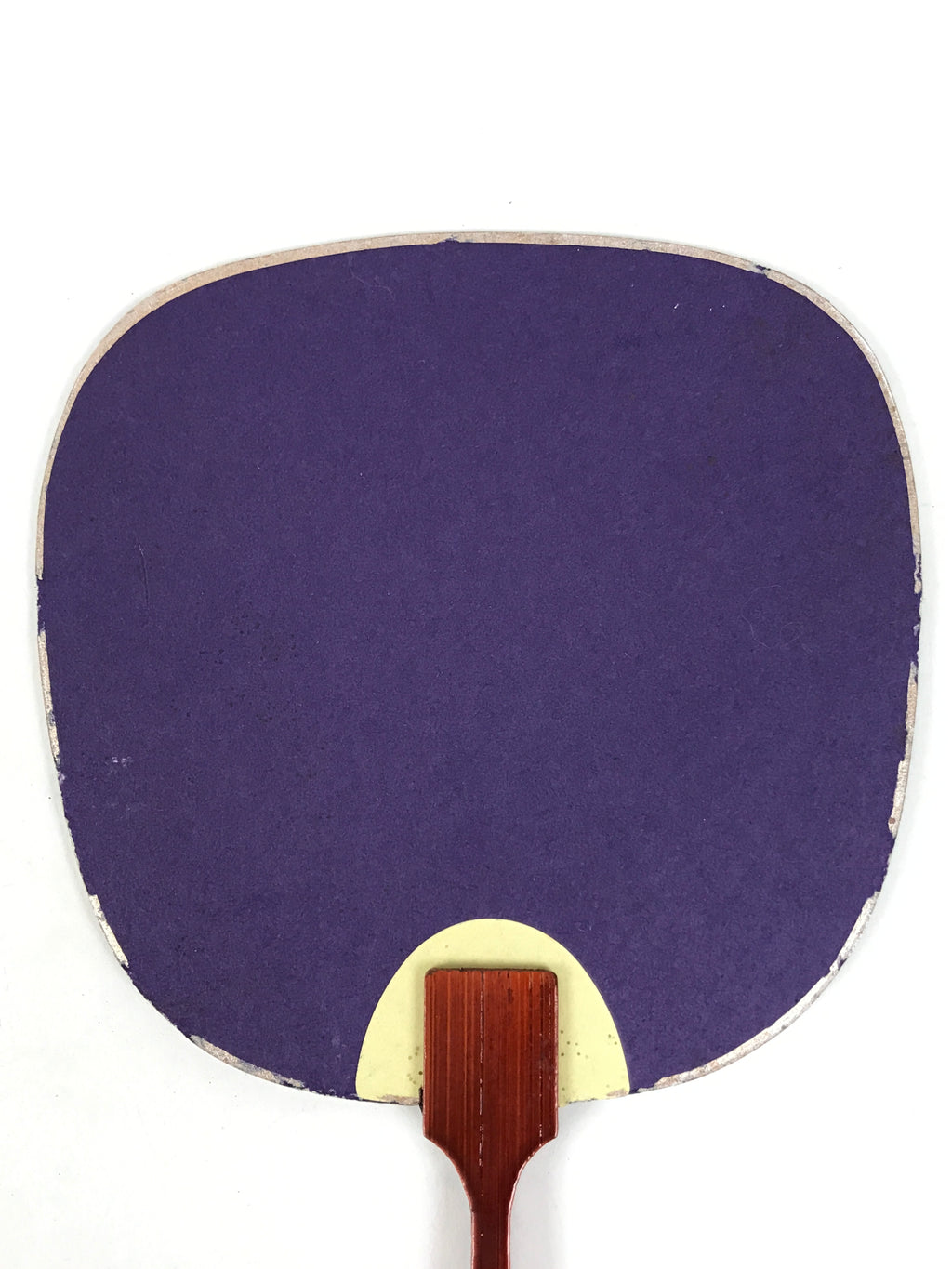 Japanese Buddhist Altar Paper Fan Uchiwa Vtg Candle Extinguisher Purple BT29-OT - Buddhist-chidorivintage.com