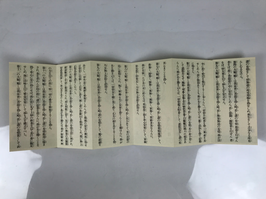 Japanese Buddhist Sutra Copying Goshuin Book Vtg Yakushiji Temple Paper BT3-OT - Buddhist-chidorivintage.com