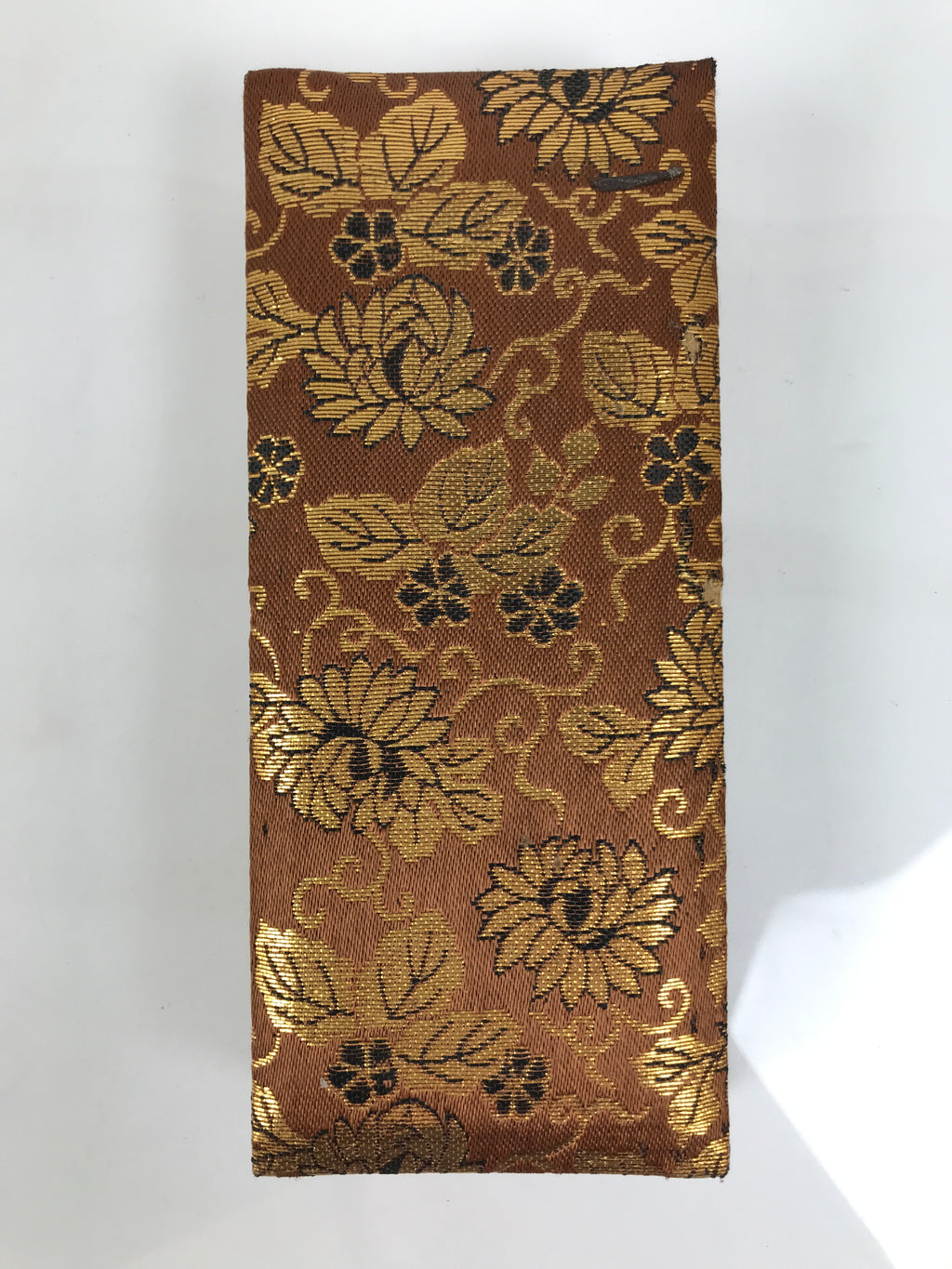 Japanese Buddhist Death Register Vtg Used Kakocho Showa C1960 Brown Gold BT7-OT - Buddhist-chidorivintage.com