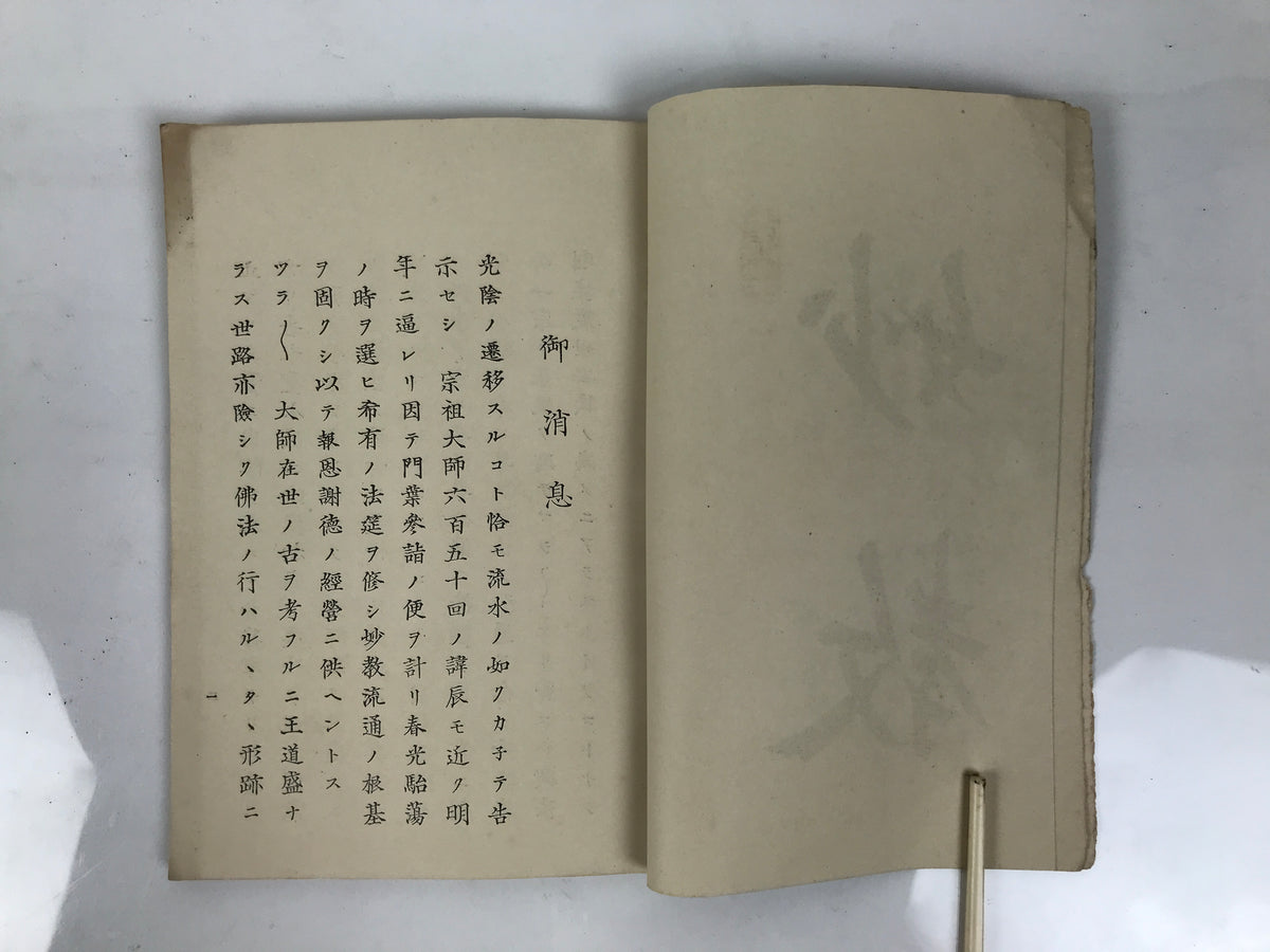 Antique Japanese Buddhist Book C1910 Jodo Shinshu Philosophy Texts Paper BT31-OT - Buddhist-chidorivintage.com