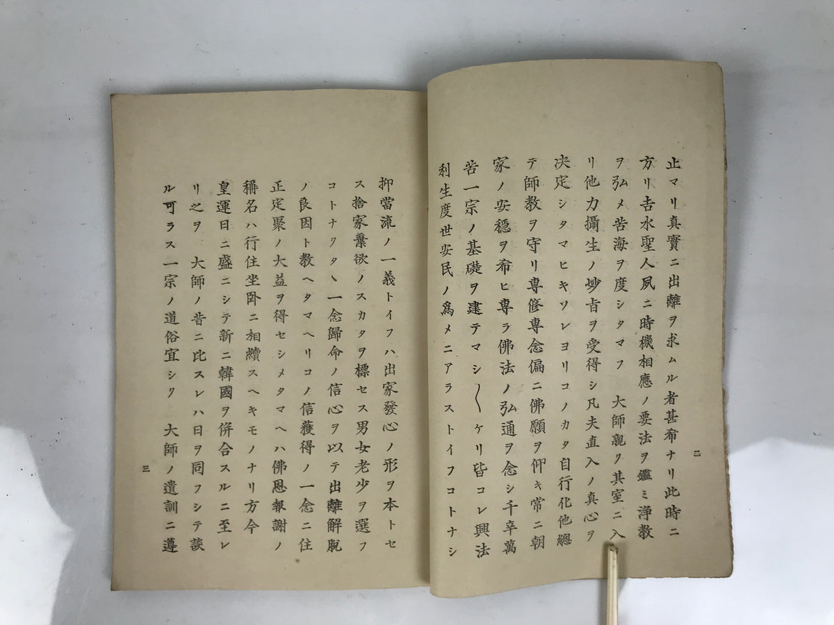 Antique Japanese Buddhist Book C1910 Jodo Shinshu Philosophy Texts Paper BT31-OT - Buddhist-chidorivintage.com