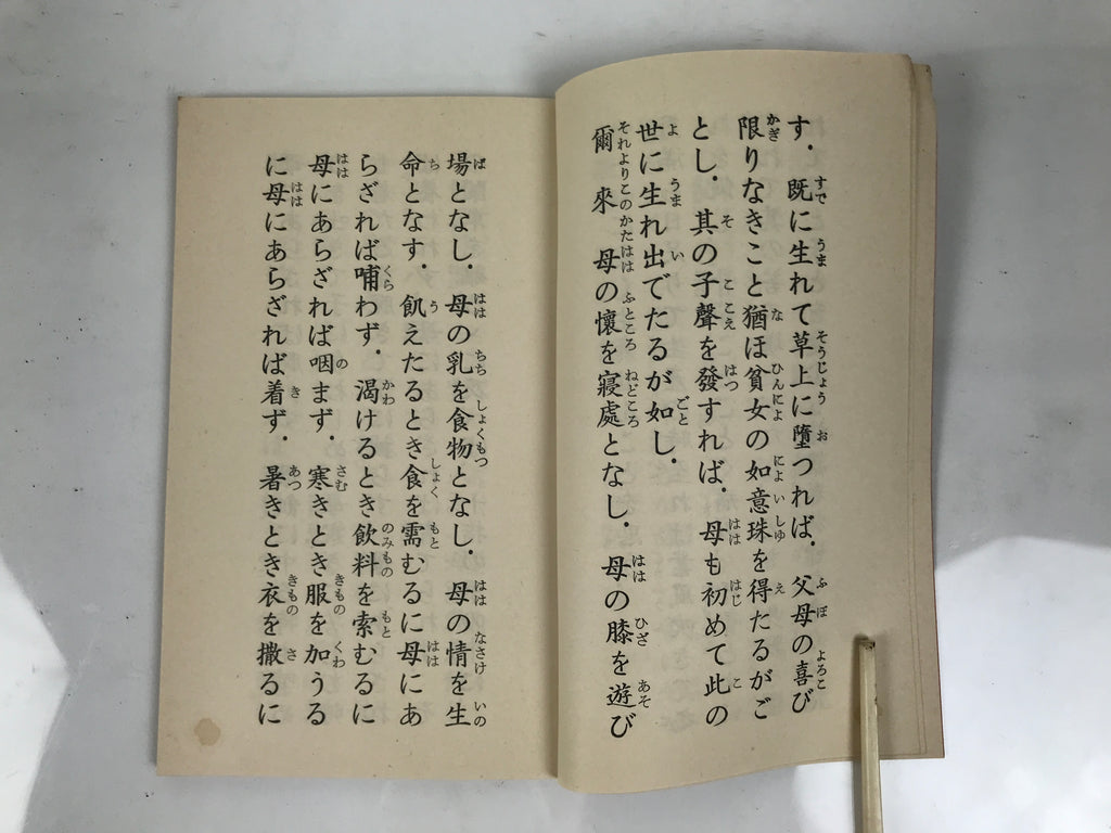Japanese Buddhist Book Sutra Of Filial Piety Vtg Bussetsu Bumo Onjyu Kyo BT33-OT - Buddhist-chidorivintage.com