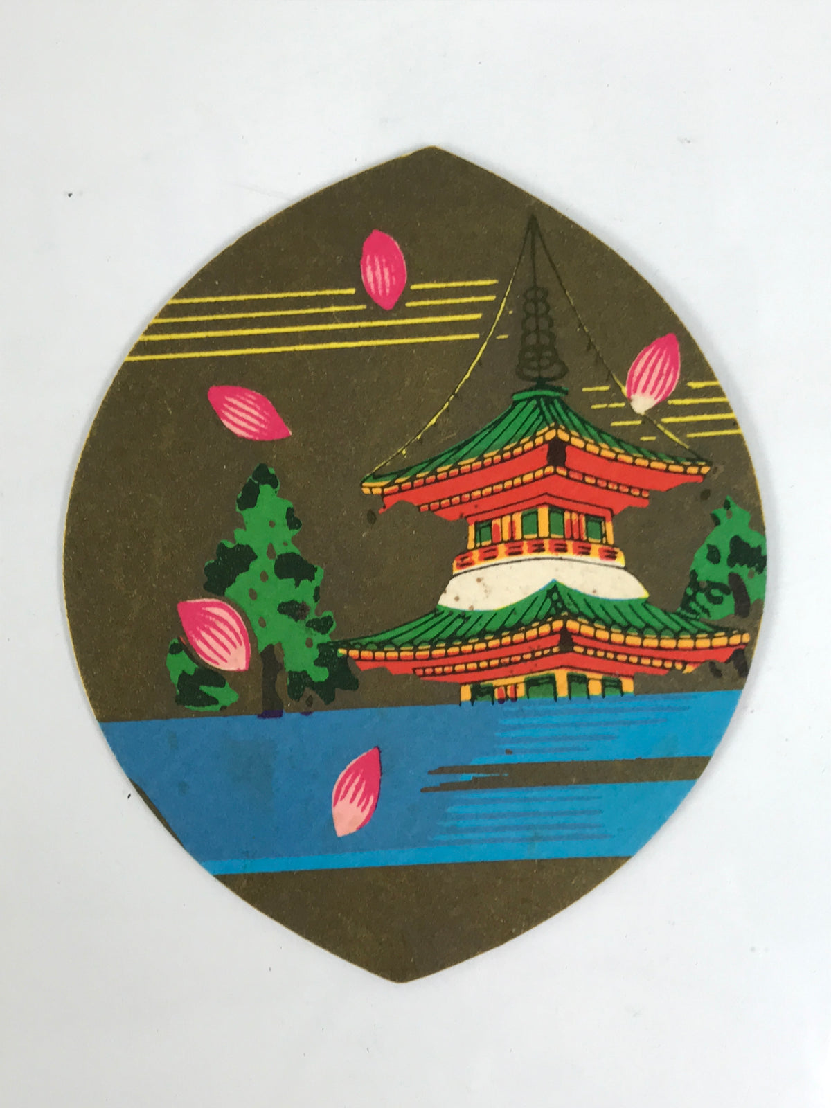 Japanese Buddhist Art Petal Sange Paper Vtg Lucky Charm Memorial Service BT34-OT - Buddhist-chidorivintage.com