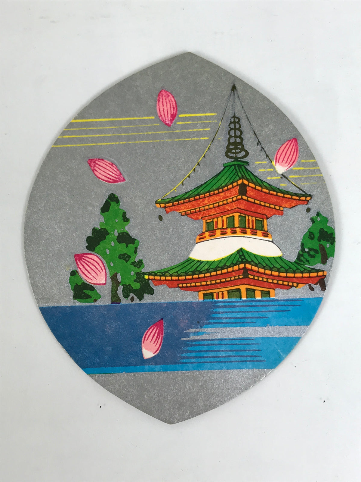 Japanese Buddhist Art Petal Sange Paper Vtg Lucky Charm Memorial Service BT34-OT - Buddhist-chidorivintage.com