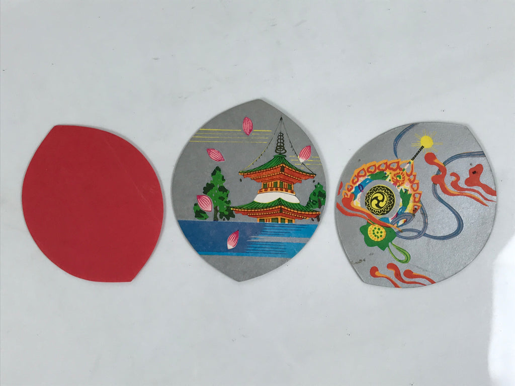 Japanese Buddhist Art Petal Sange Paper Vtg Lucky Charm Memorial Service BT34-OT - Buddhist-chidorivintage.com