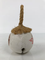 Japanese Clay Bell Dorei Vtg Tsuchi-Suzu Amulet Kumamoto Castle White DR689-AD - Dorei-chidorivintage.com
