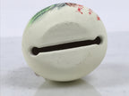 Japanese Clay Bell Dorei Hime Daruma Vtg Tsuchi-Suzu Basho Poem White DR691-AD - Dorei-chidorivintage.com