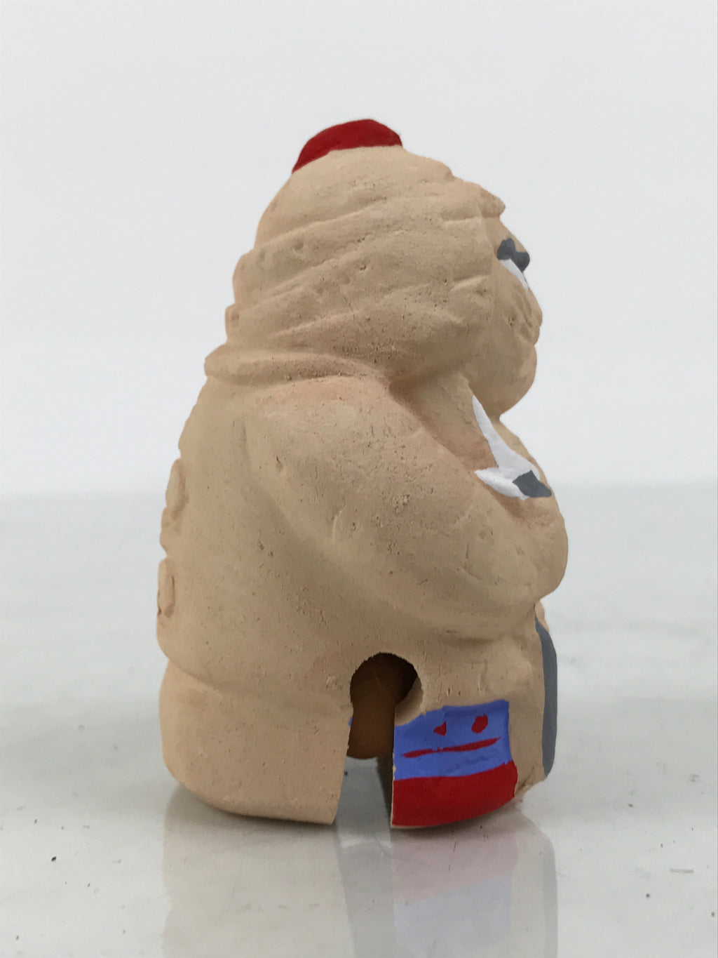 Japanese Clay Bell Dorei Bishamonten Vtg Tsuchi-Suzu Seven Lucky Gods DR696-AD - Dorei-chidorivintage.com