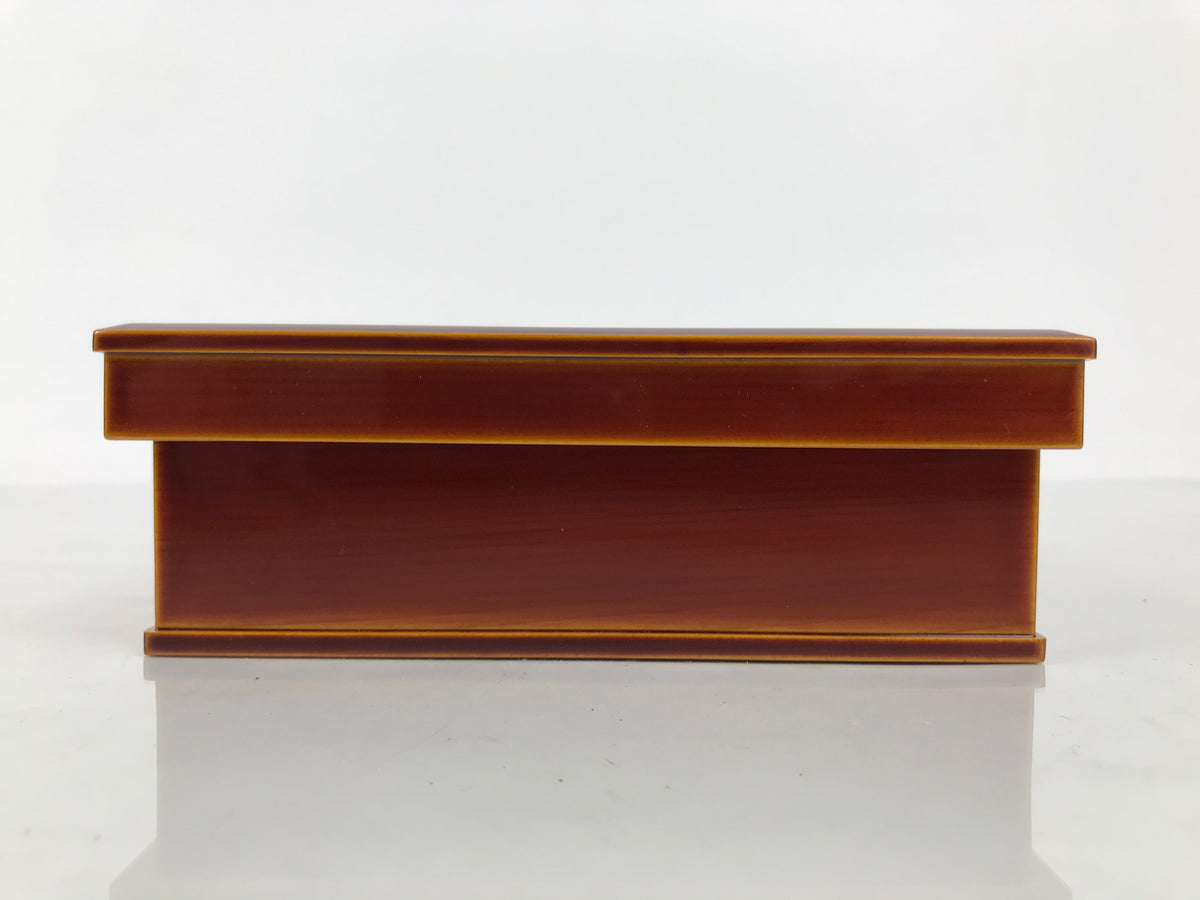 Japanese Lacquer Wooden Tea Ceremony Kashiki Box Vtg Shunkei Bento Snack LWB183-KT - Lacquerware-chidorivintage.com