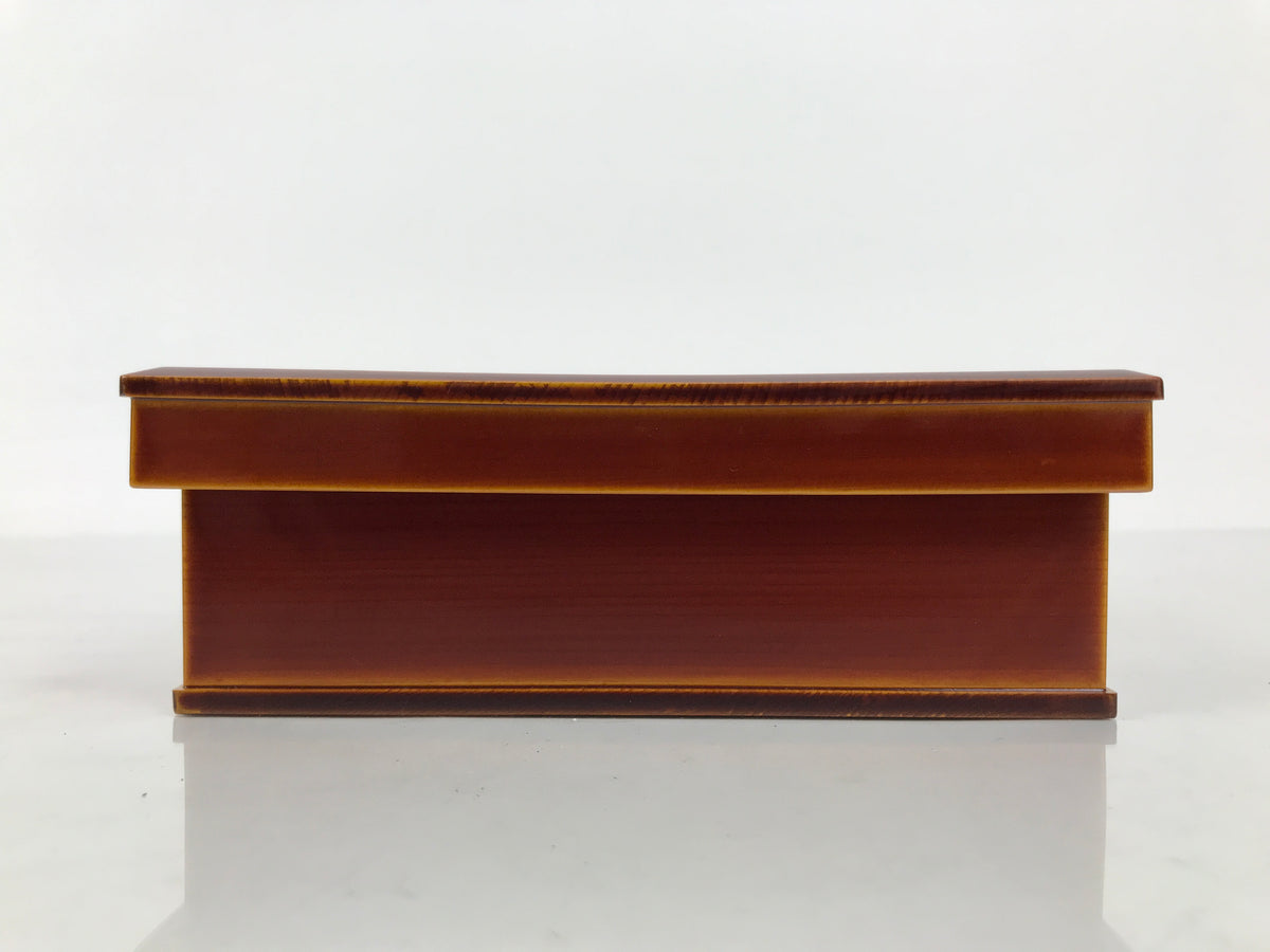 Japanese Lacquer Wooden Tea Ceremony Kashiki Box Vtg Shunkei Bento Snack LWB183-KT - Lacquerware-chidorivintage.com