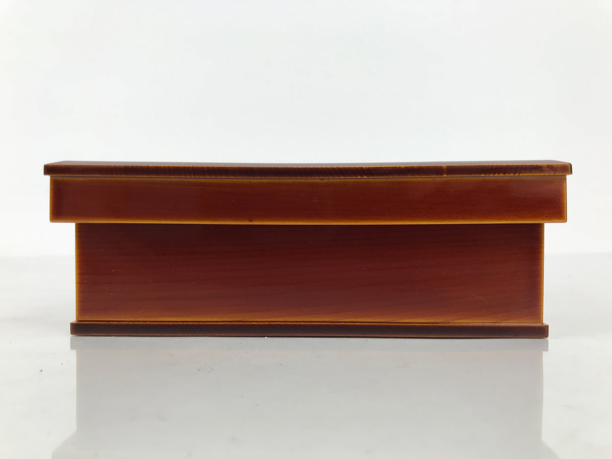 Japanese Lacquer Wooden Tea Ceremony Kashiki Box Vtg Shunkei Bento Snack LWB183-KT - Lacquerware-chidorivintage.com