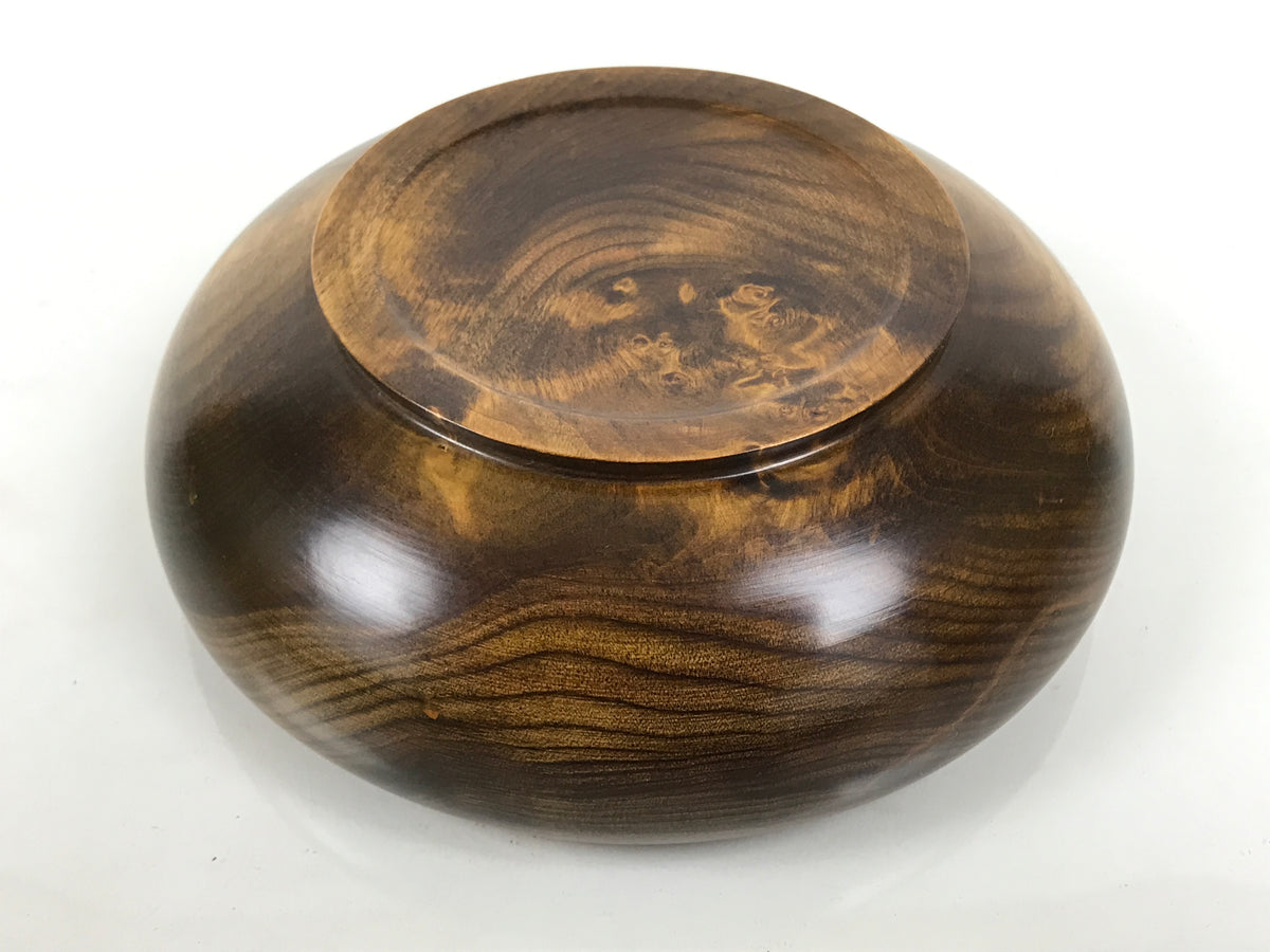 Japanese Brushed Lacquer Wood Small Bowl Vtg Kobachi Dish Horse-Chestnut LWB184-KT - Lacquerware-chidorivintage.com