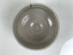Japanese Ceramic Green Tea Bowl Matcha Chawan Vtg Pottery Kanji Gray Red CHB176-KT - Bowl-chidorivintage.com