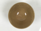 Japanese Ceramic Rice Bowl Chawan Vtg Bamboo Leaf Beige Crackle Pottery Y621-KT - Bowl-chidorivintage.com
