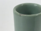 Japanese Porcelain Sake Bottle Tokkuri Vtg Celadon Green Shirayuki Naniwa TS932-KT - Sake Bottle-chidorivintage.com