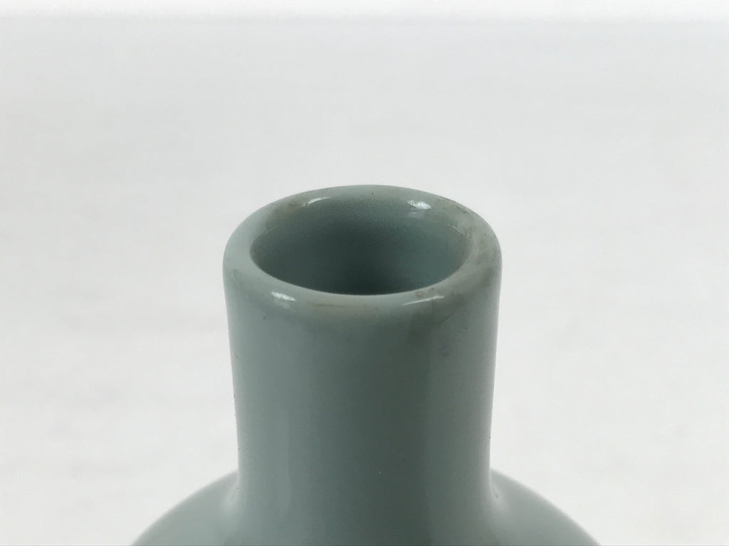 Japanese Porcelain Sake Bottle Tokkuri Celadon Green Kikumasamune Mt.Fuji TS933-KT - Sake Bottle-chidorivintage.com
